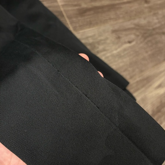 Hugo Boss blazer black suit jacket pinstripe silk like lining - Picture 14 of 15